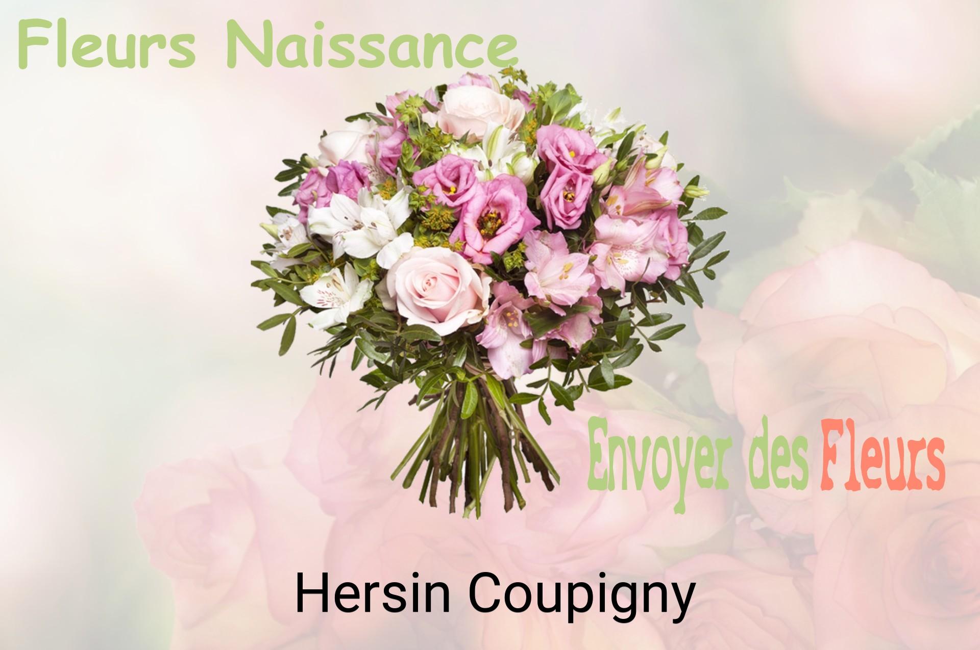 Bouquet de fleurs de naissance livré à Hersin-Coupigny